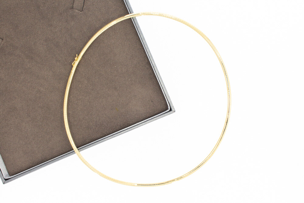 Omega Goldkette 14 Karat - Länge 46 cm