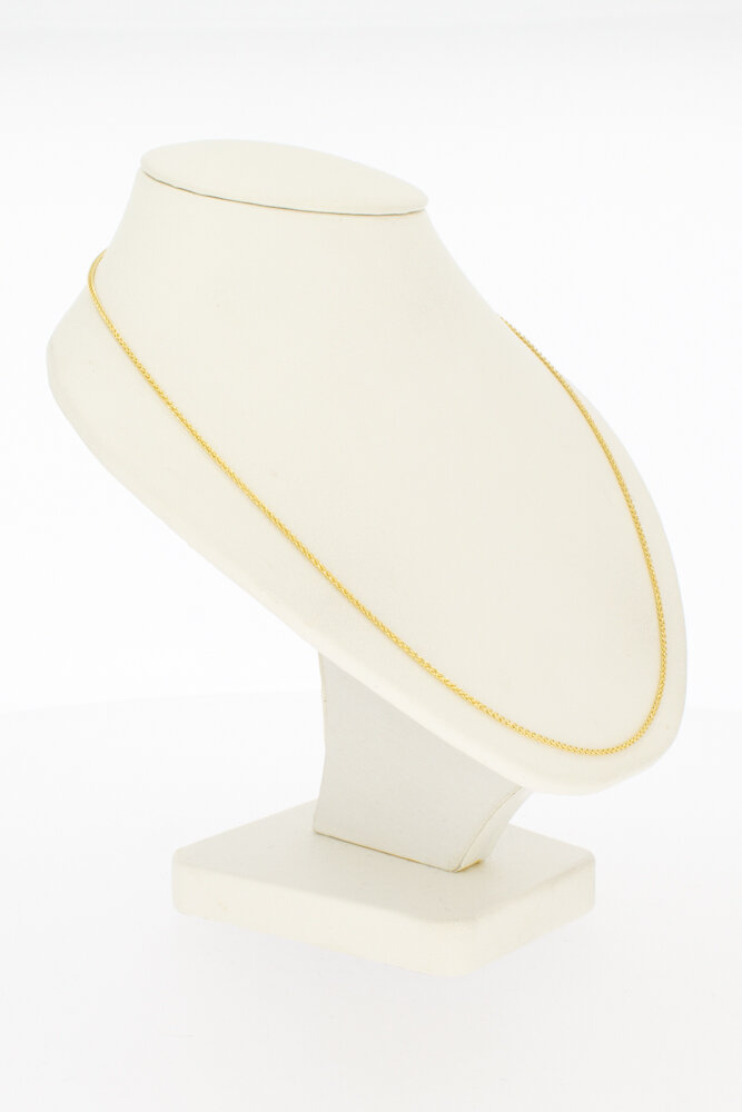 585 geflochtene Halskette - 50 cm