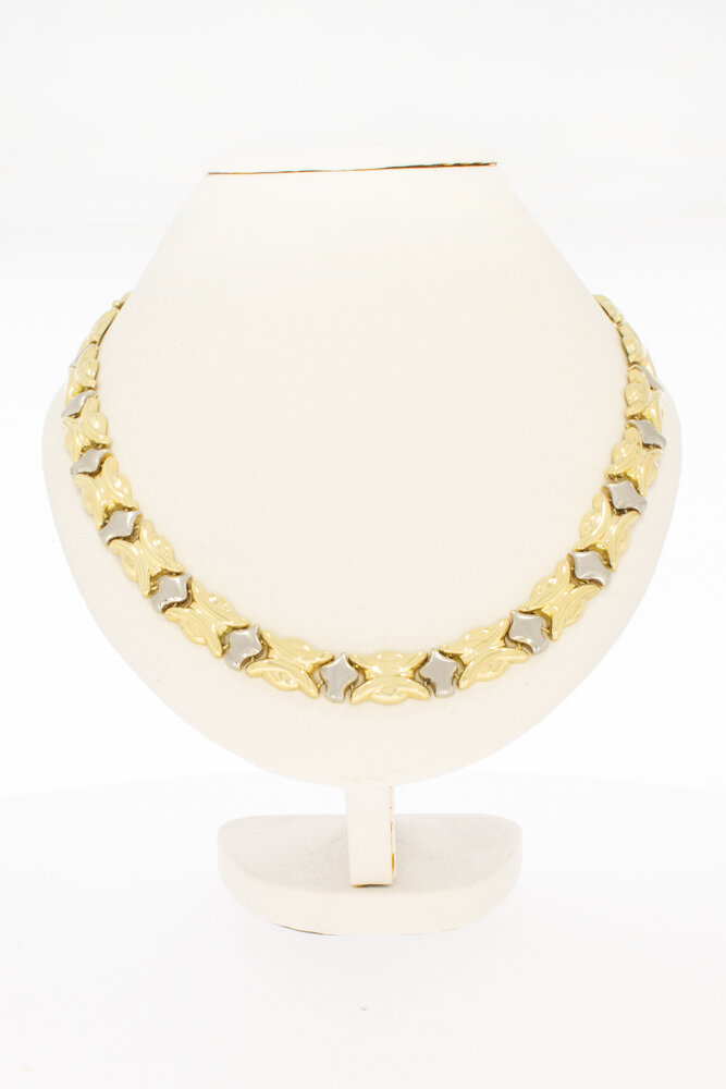 Halskette 750 bicolor Gold - 46,5 cm