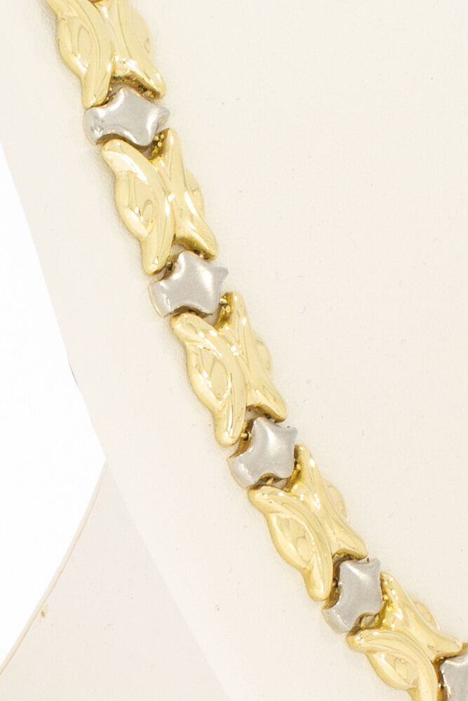 Halskette 750 bicolor Gold - 46,5 cm