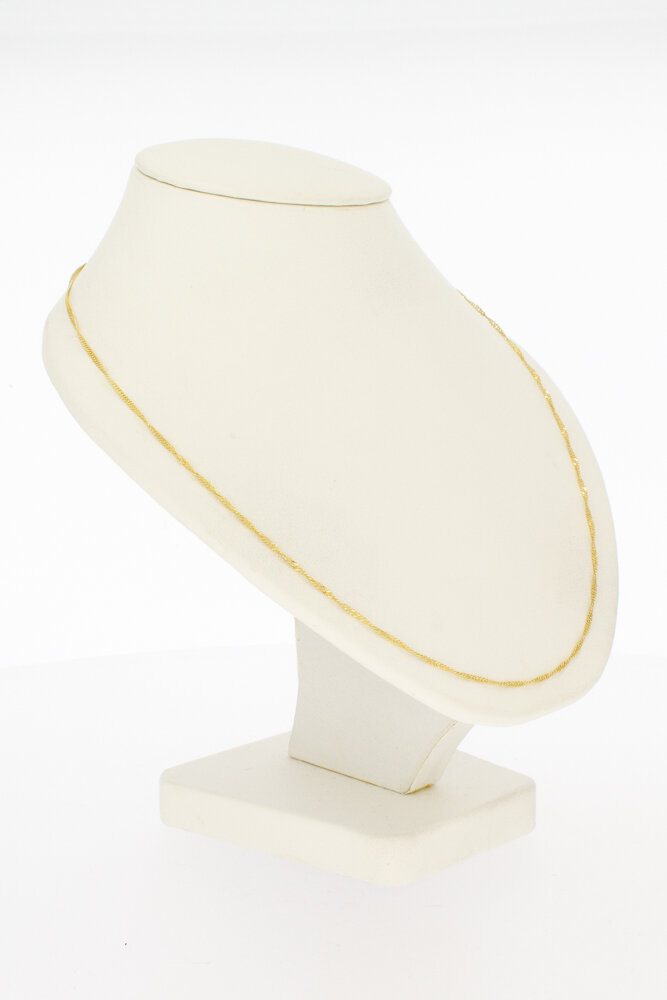 14 Karat Panzer Halskette - 50,5 cm