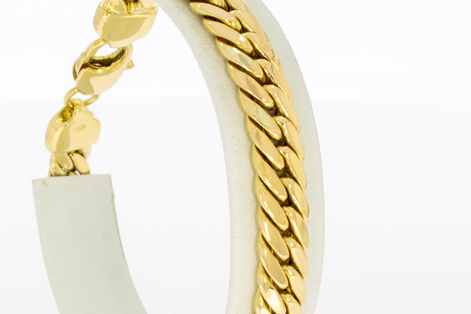 Panzerarmband 18 Karat Gold - 21,5 cm