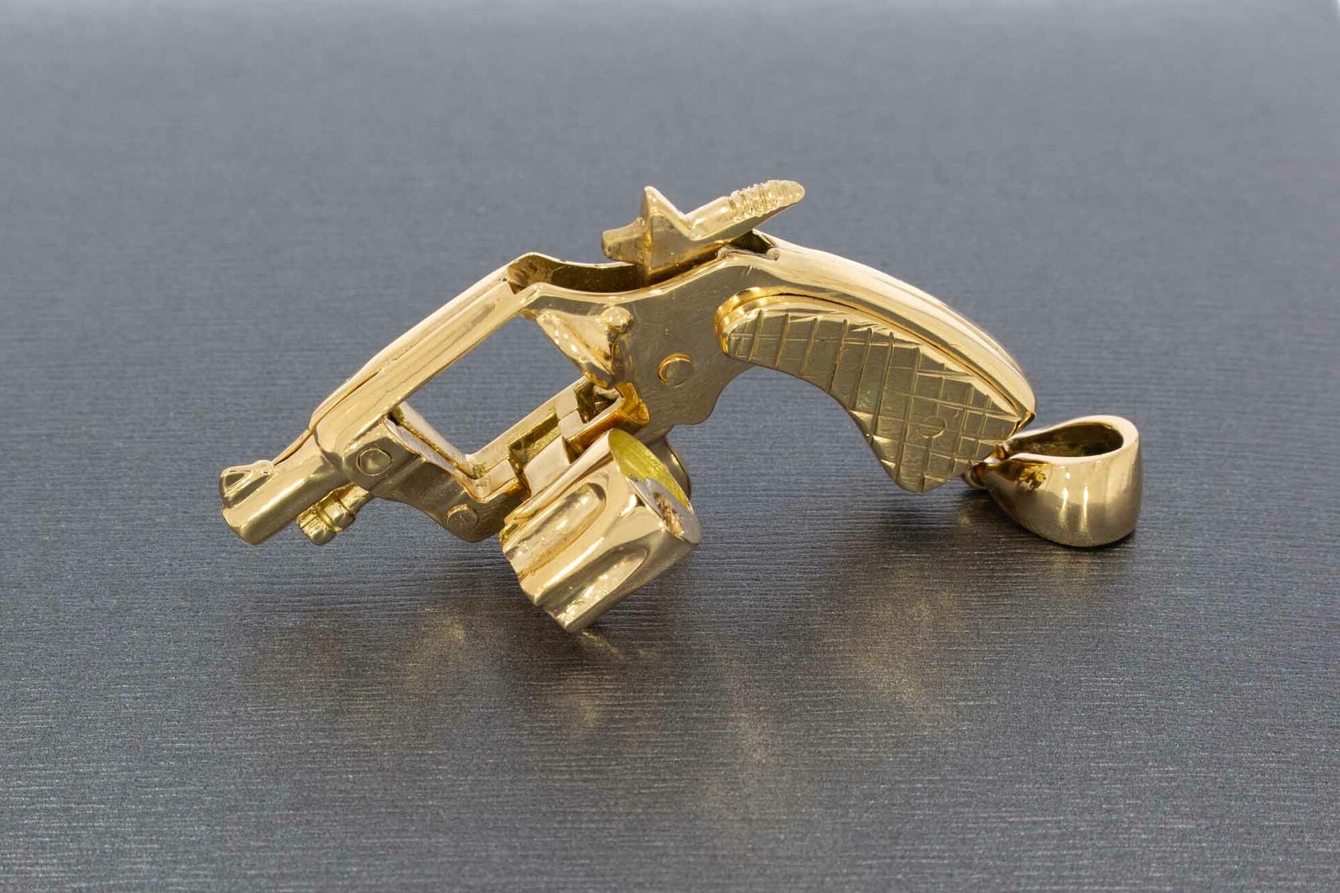 Revolveranhänger 14 Karat Gold - 5 cm