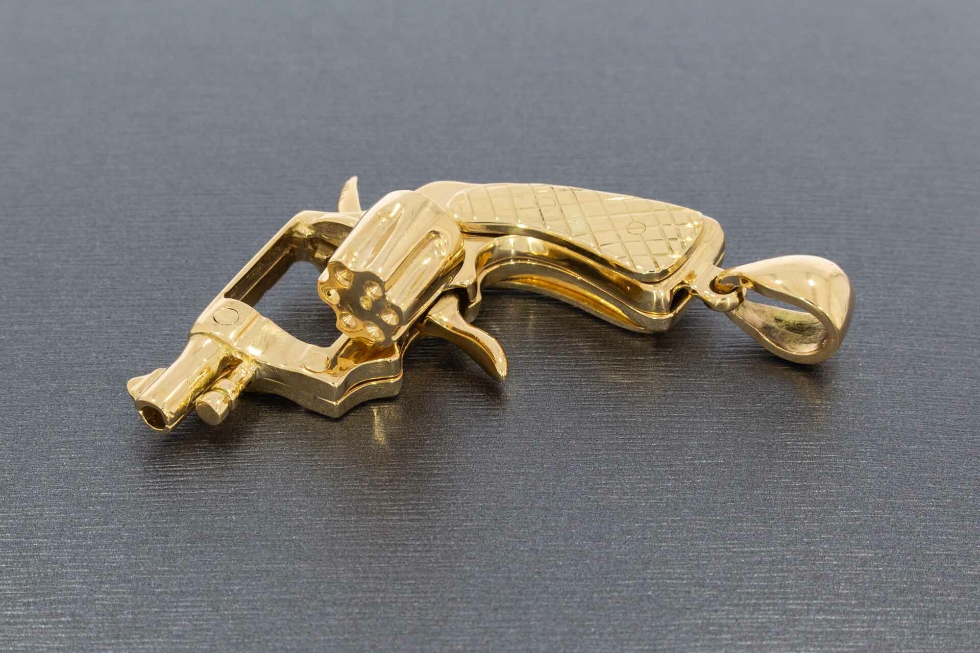 Revolveranhänger 14 Karat Gold - 5 cm