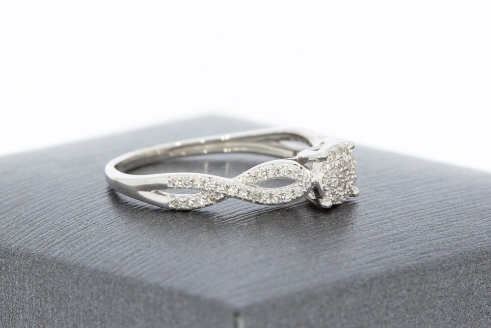 375 Gold Damen Diamantring - 15,6 mm