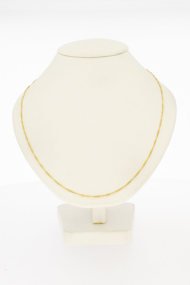 14 Karat Panzer Halskette - 50,2 cm