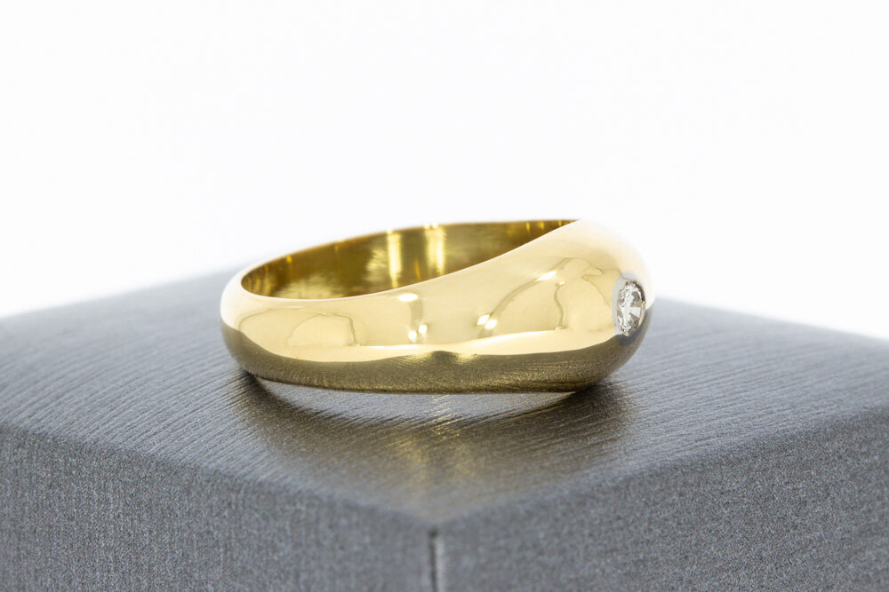 750 Gold Pinky Herrenring - 18,1 mm