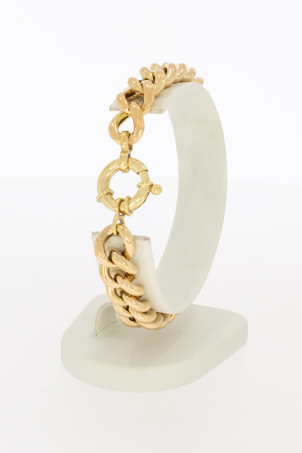 Panzer Armband Roségold 14 Karat - 20,5 cm