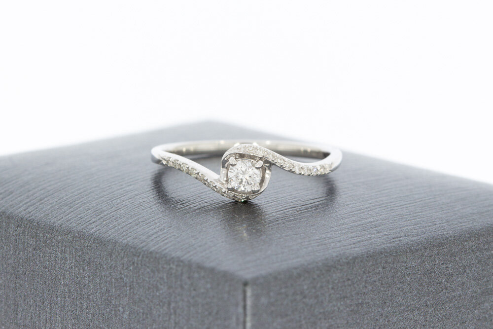 375 Gold Damen Diamantring - 15,8 mm