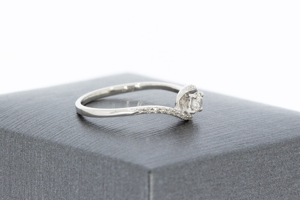 375 Gold Damen Diamantring - 15,8 mm