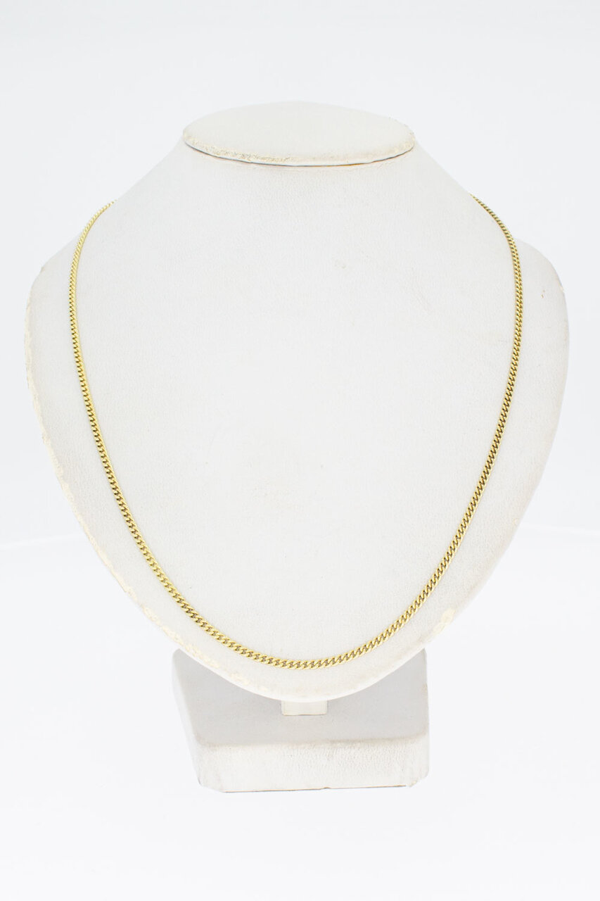 14 Karat Gold Panzer Damen Collier - 43,5 cm