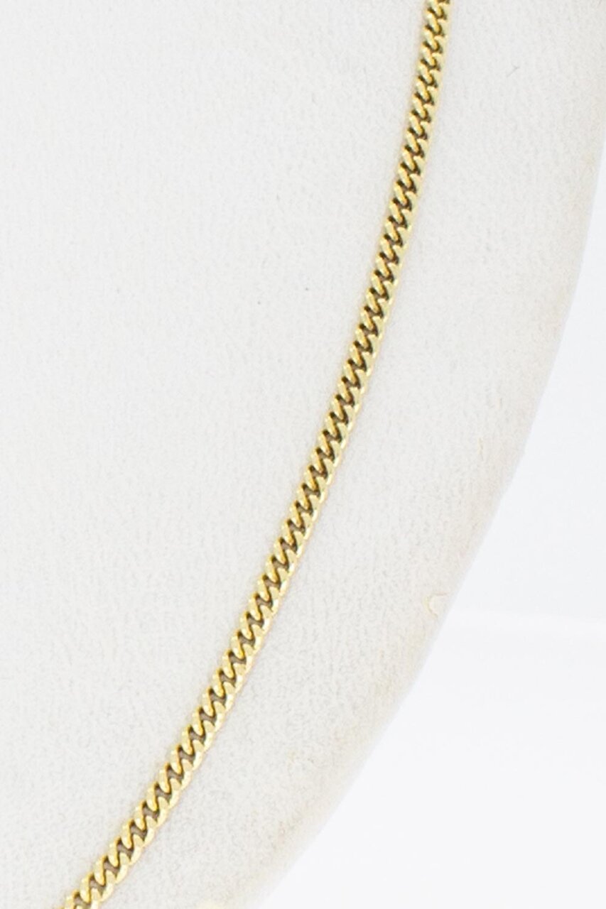 14 Karat Gold Panzer Damen Collier - 43,5 cm