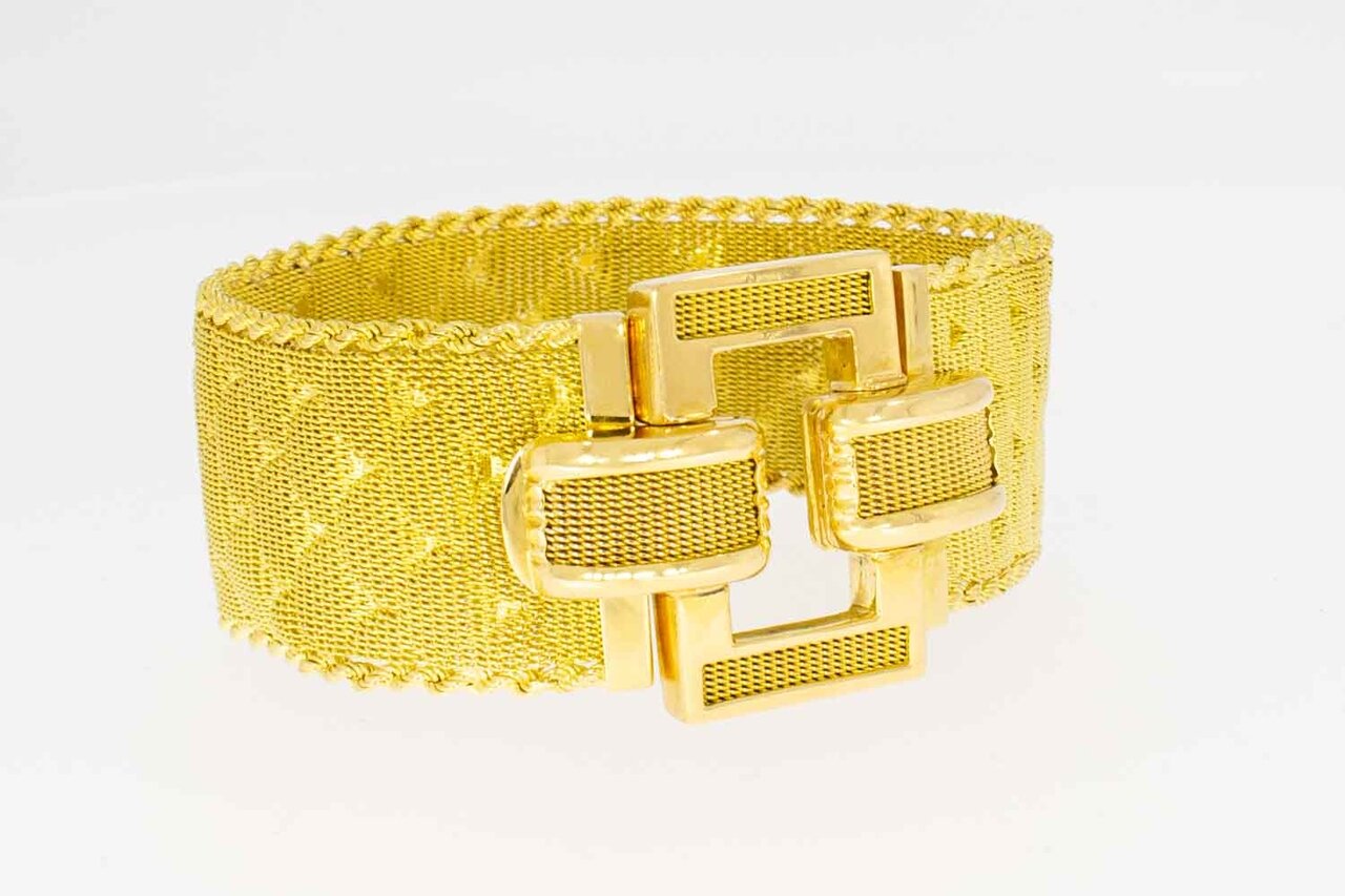 750 Gold geflochtenes Armband - 19,5 cm