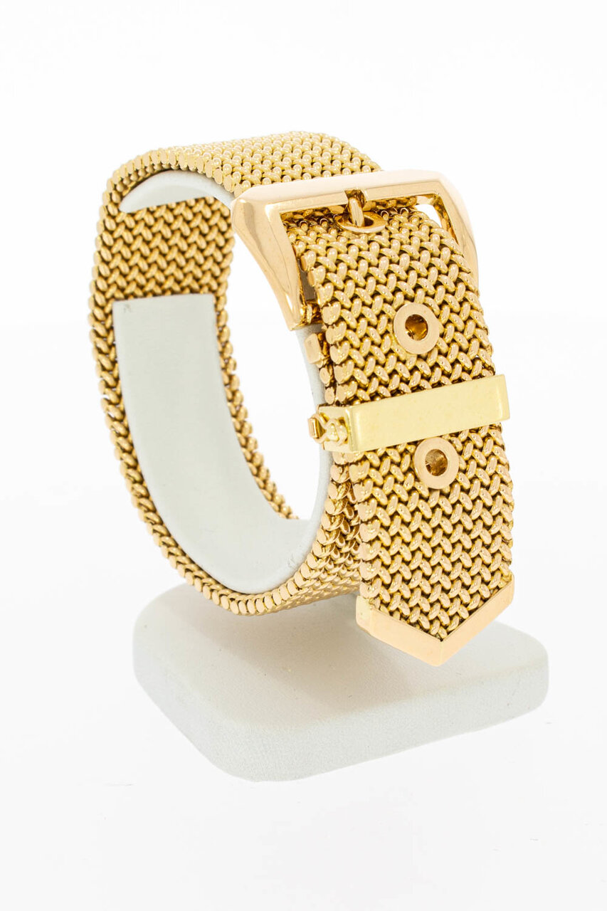18 Karat Gold Breites Armband - 23,9 cm