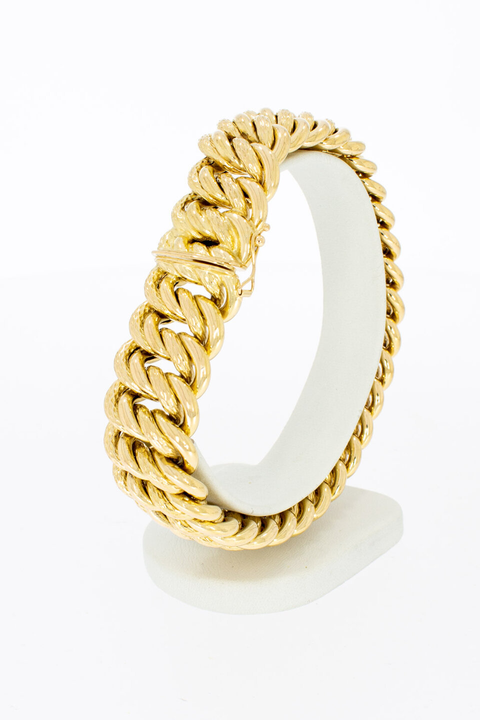 18 Karat Breites Männer Armband - 22,3 cm