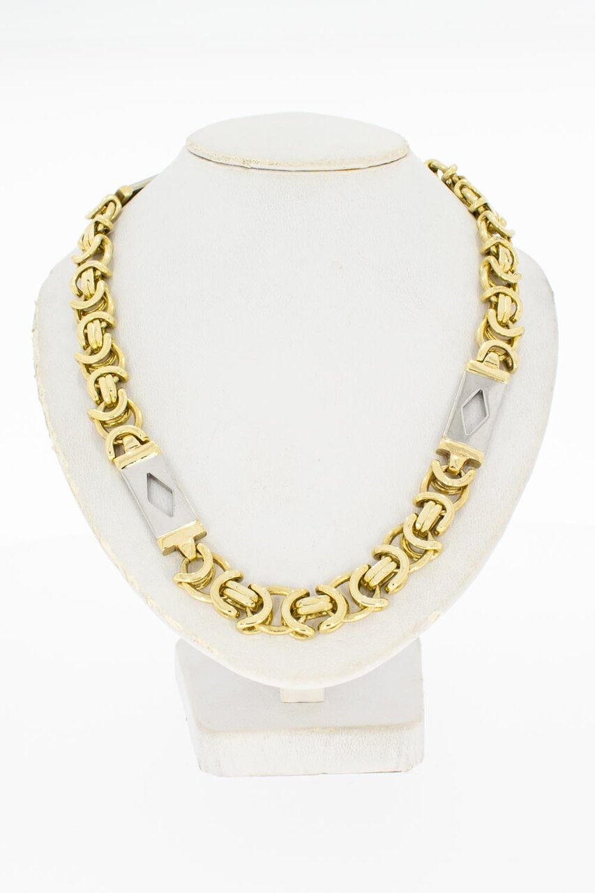 Flache 585 Gold Königskette - 78,5 cm