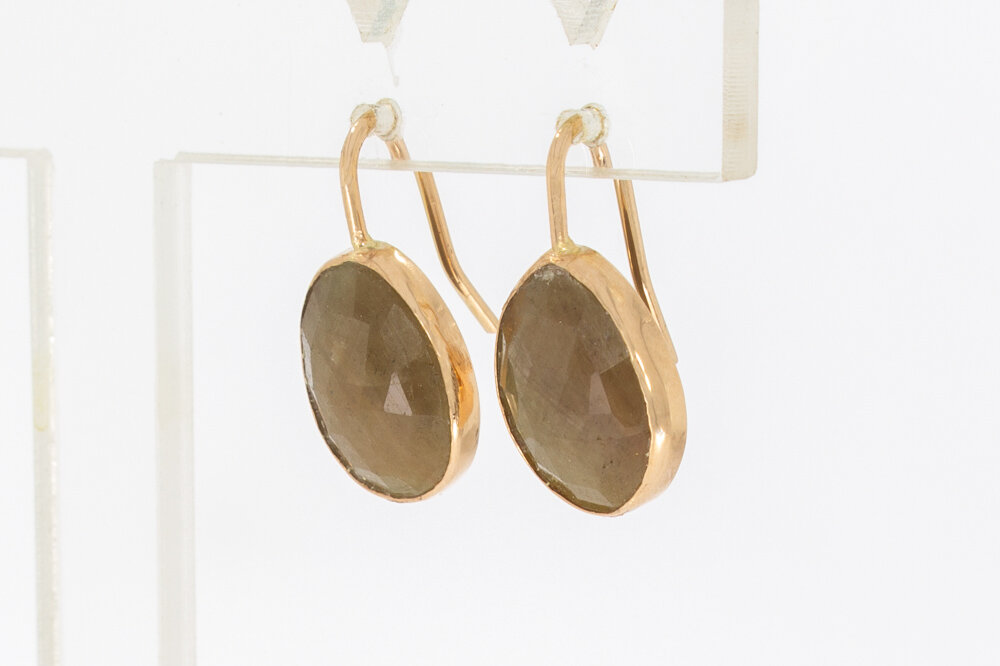 Saphiranhänger 585 Roségold - 2,2 cm