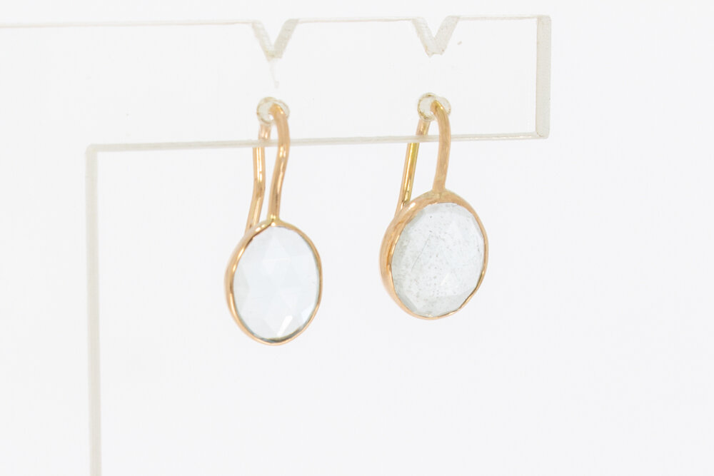 585 Gold Aquamarin Anhänger - 1,9 cm