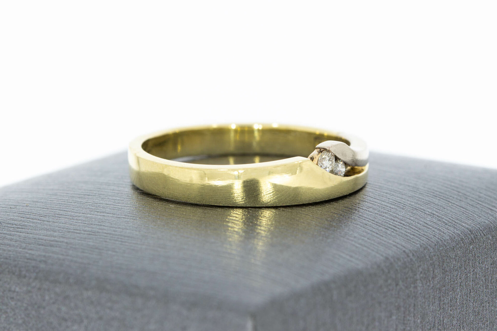 14 Karat Damen Diamantring - 18,1 mm