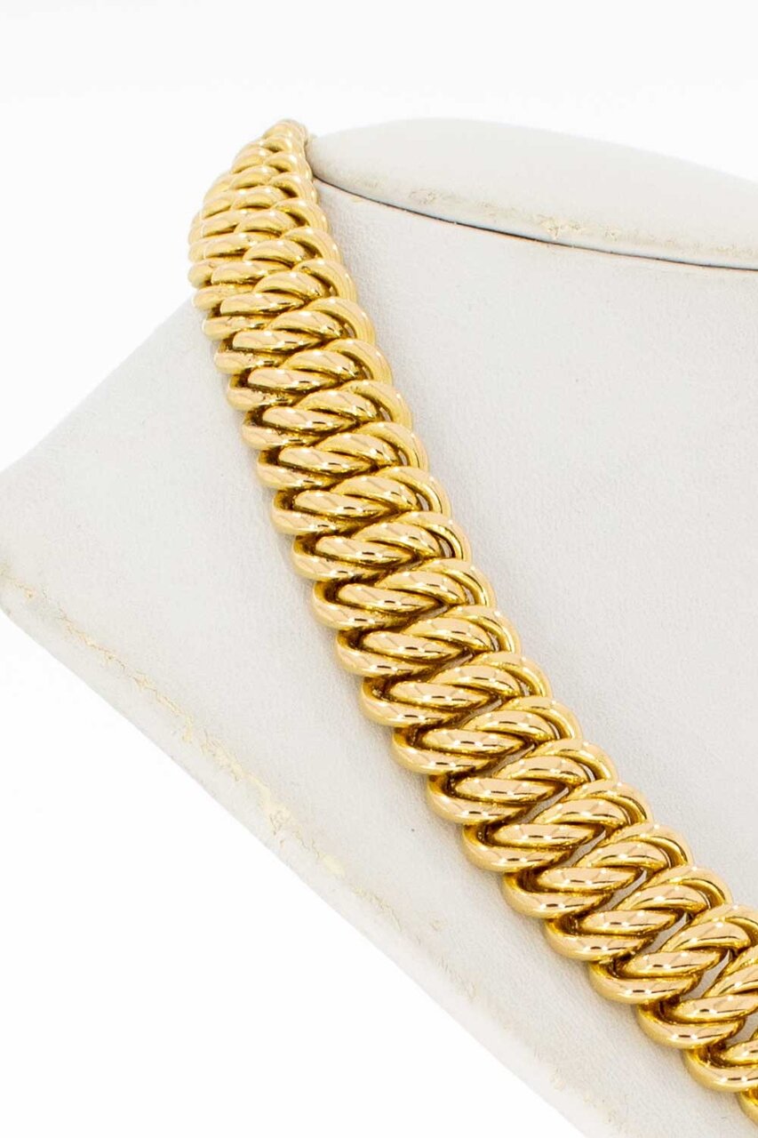 Geflochtene 18 Karat Goldkette - 41,7 cm