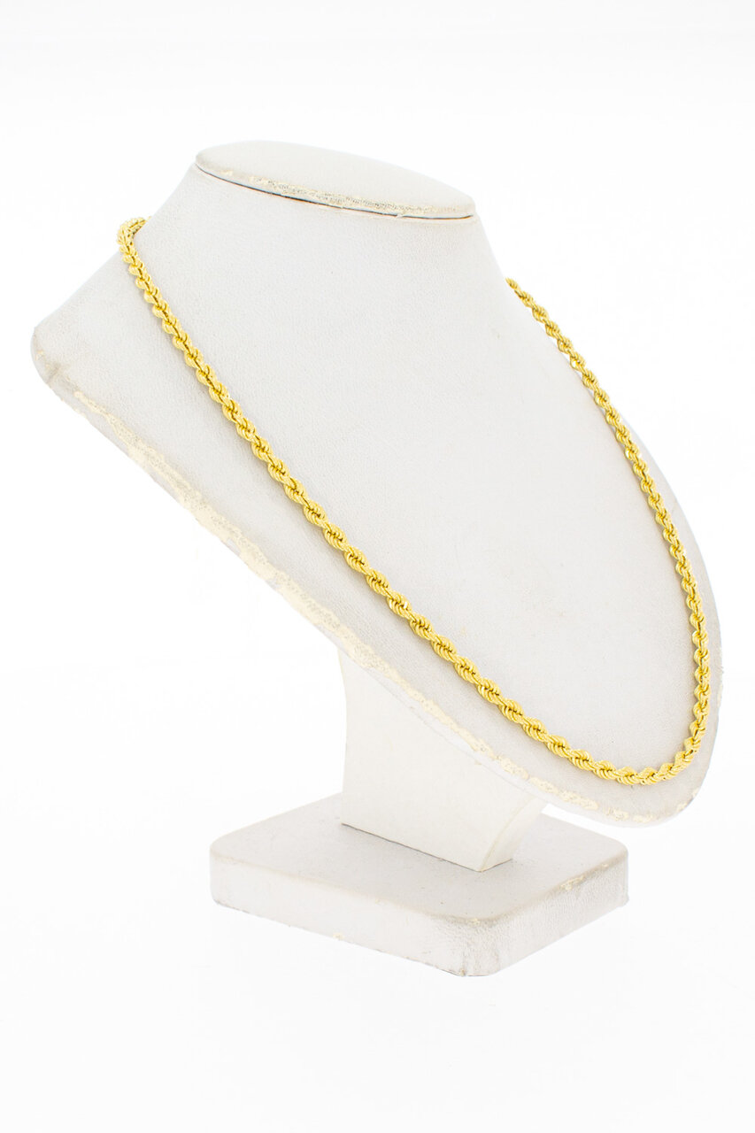 18 Karat Kordel Goldkette - 51,1 cm