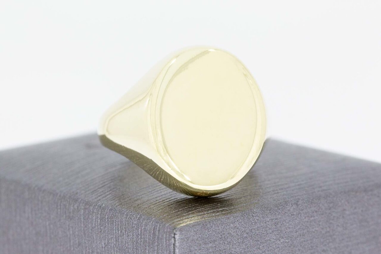 Männer Siegel Ring 585 Gelbgold - 20,5 mm