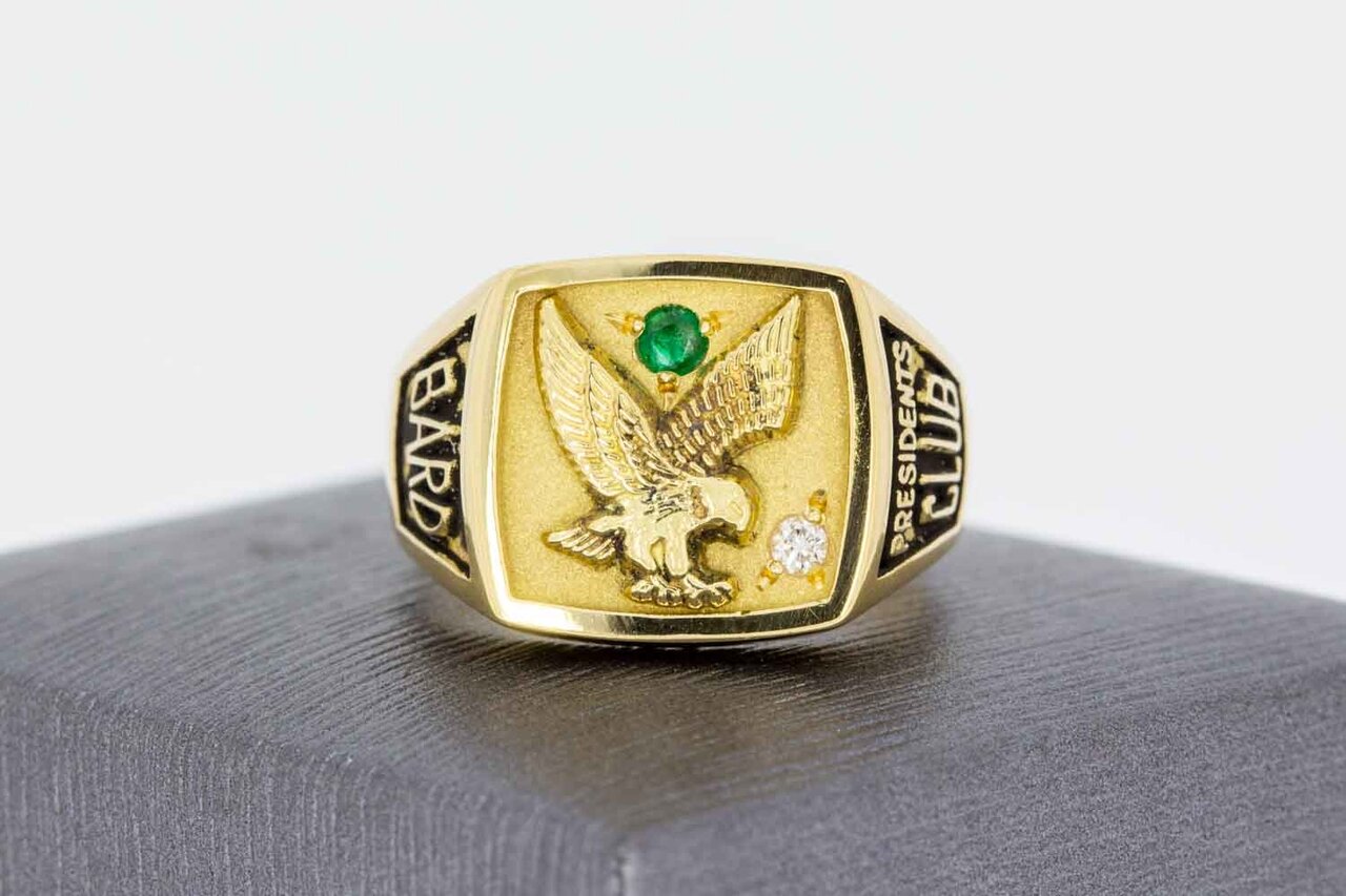 750 Edelstein Herrenring - 19,5 mm