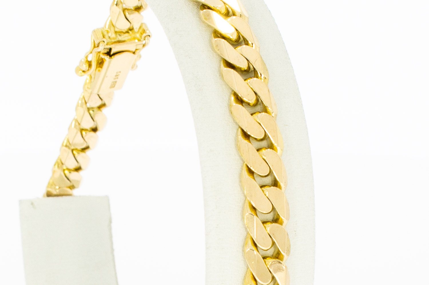 14 Karat Panzer Goldarmband - 20,5 cm