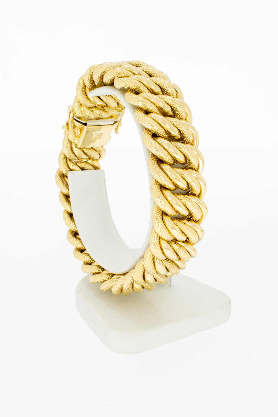 Breites Armband 18 Karat  Gelbgold - 21,2 mm