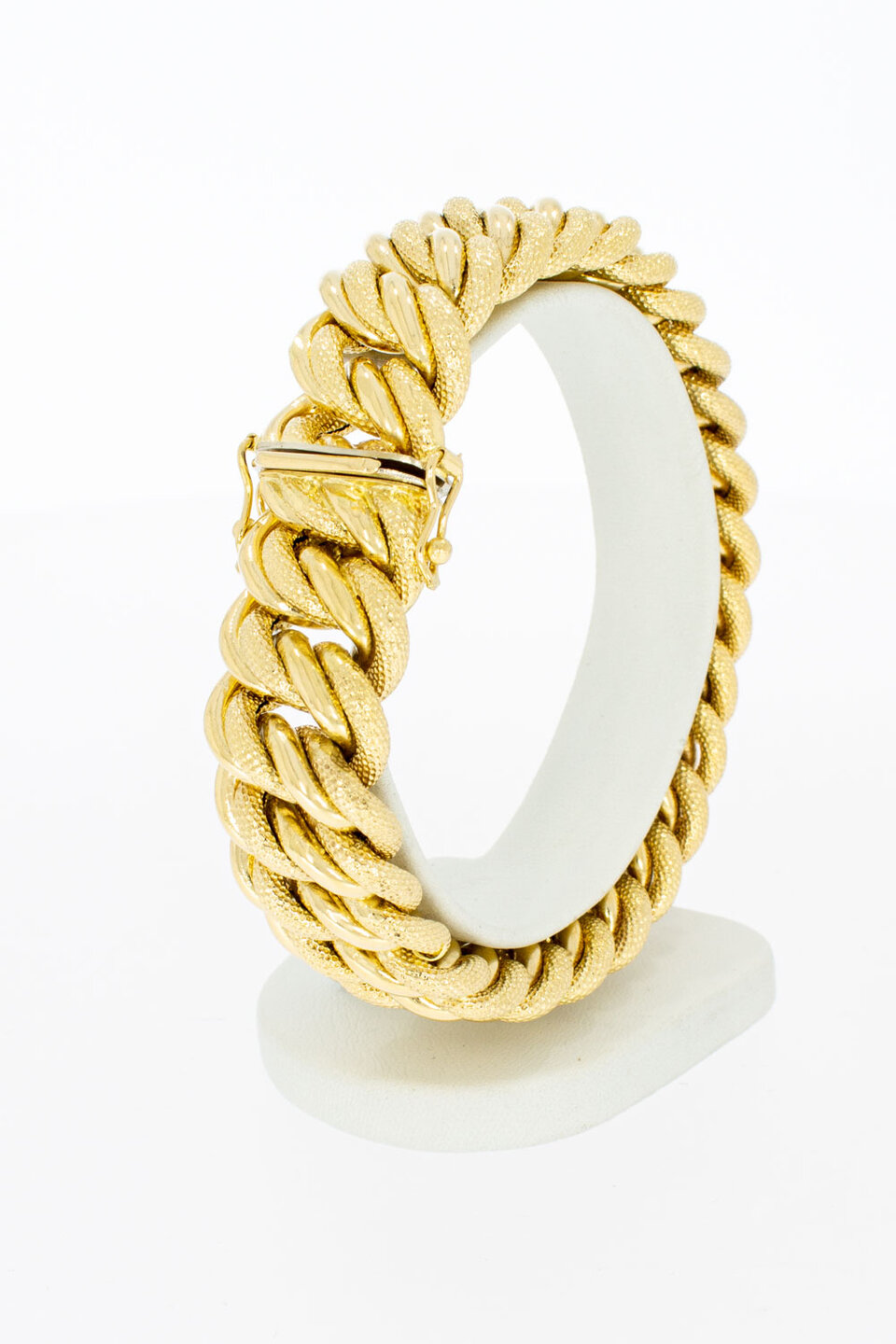 Breites Armband 18 Karat  Gelbgold - 21,2 mm