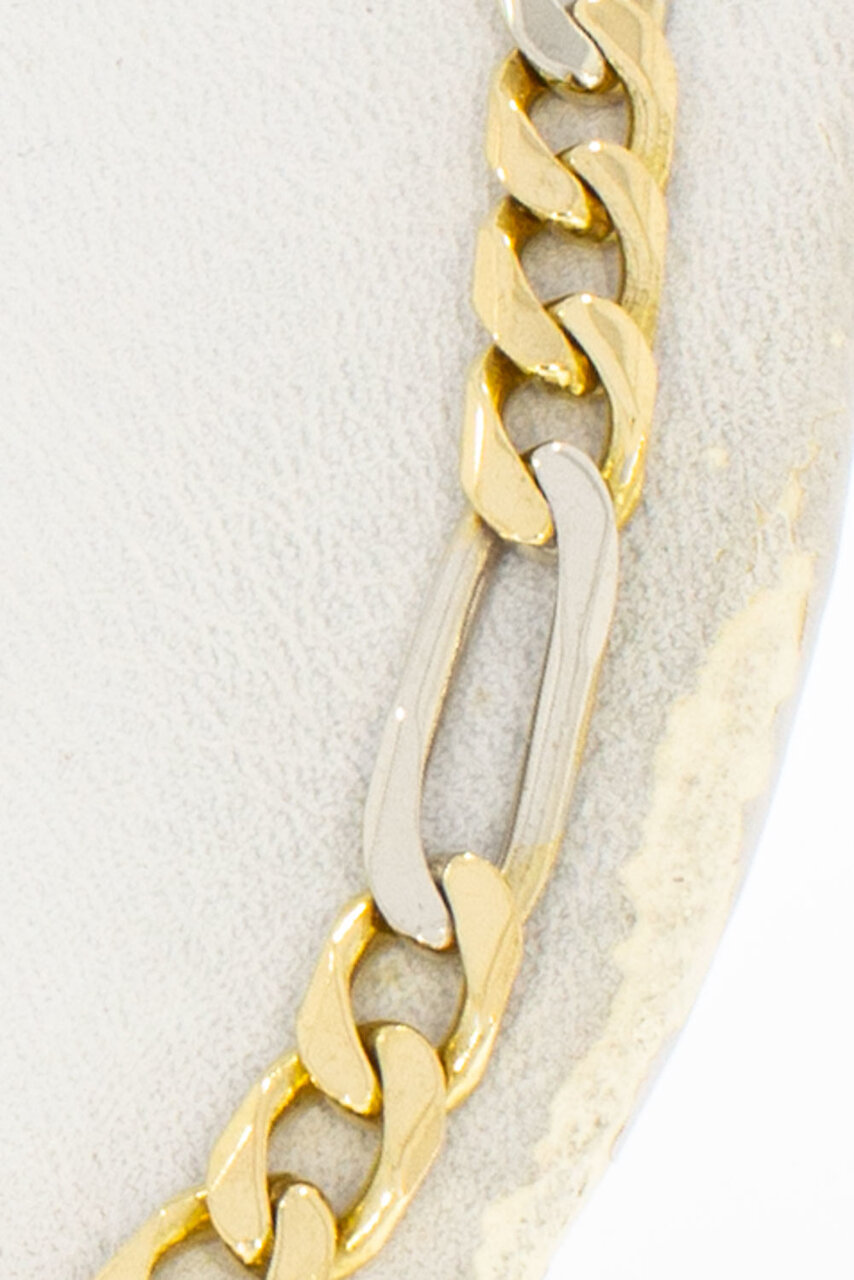Figaro Kette 18 Karat Gelbgold - 92 cm