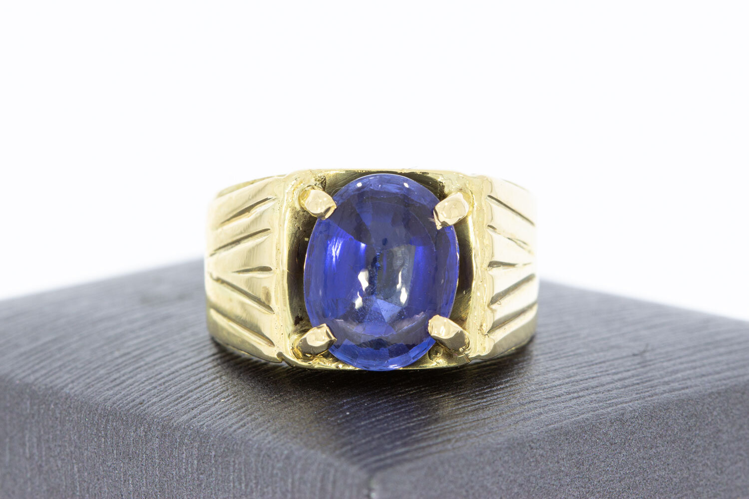 Saphir Ring 585 Gelbgold - 19,8 mm