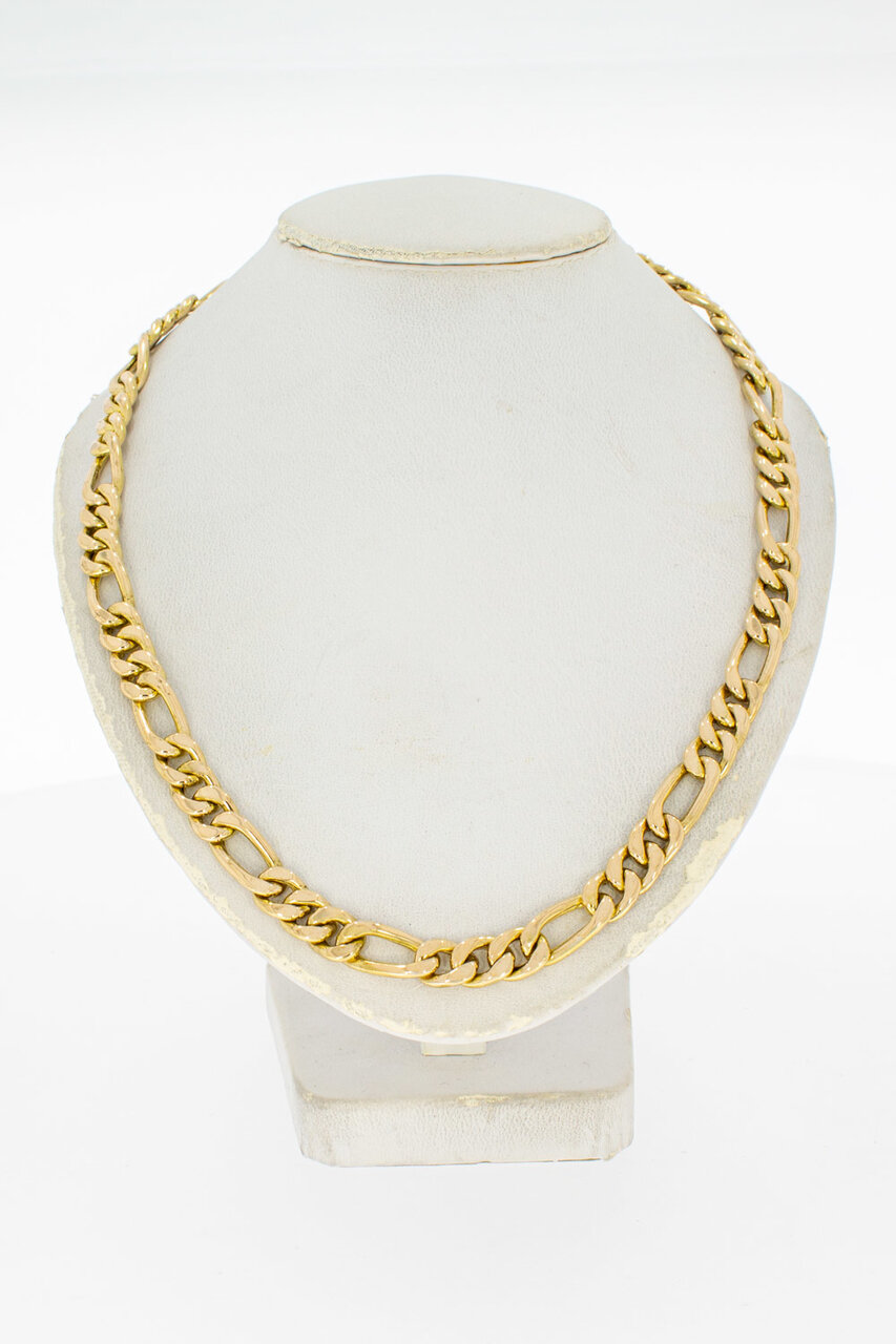 Figarokette 18 Karat Gold - 84,2 cm