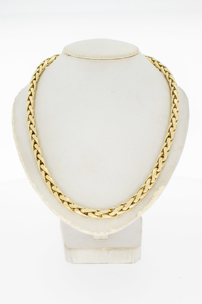 Fuchsschwanz Kette 14 Karat Gelbgold - 46,3 cm