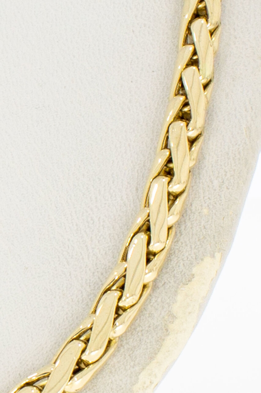 Fuchsschwanz Kette 14 Karat Gelbgold - 46,3 cm