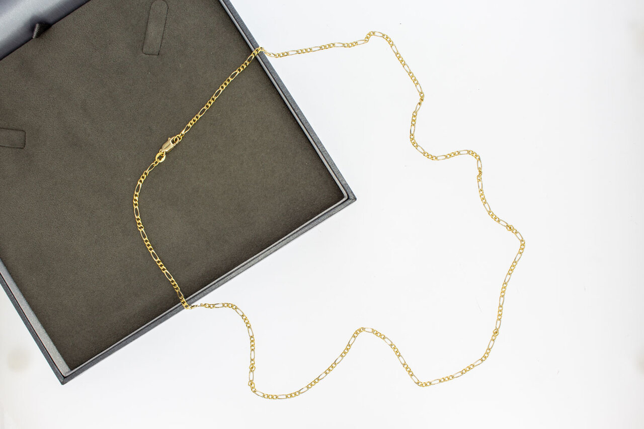 Figarokette 18 Karat Gold - 64,5 cm