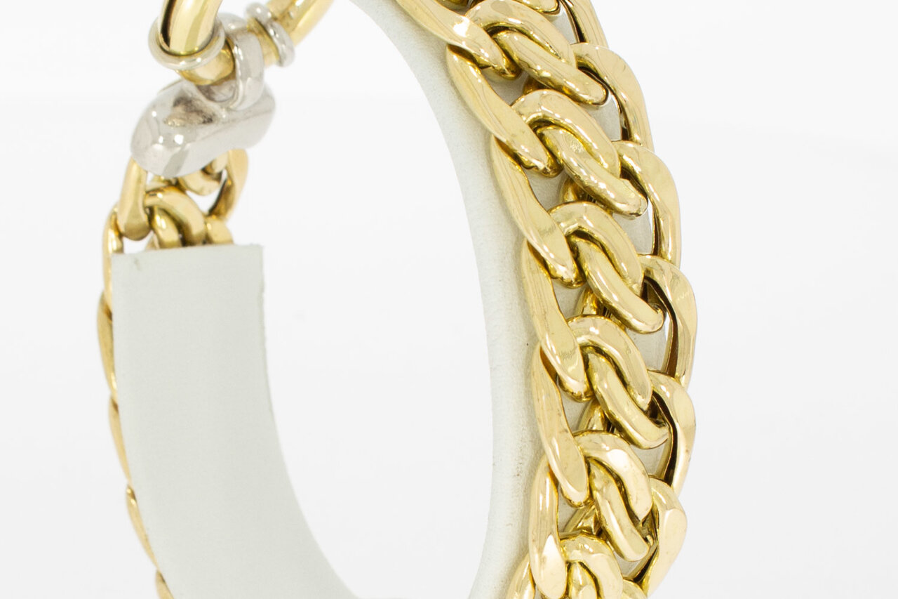 750 Gelbgold Gliederarmband - 21 cm