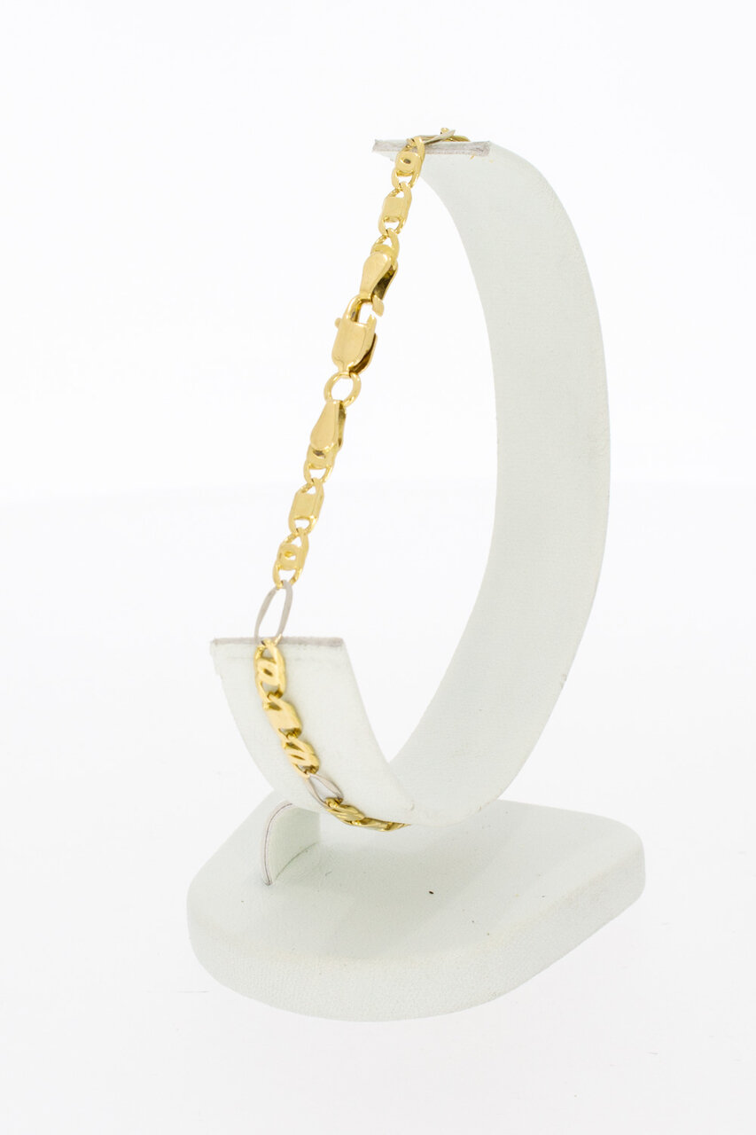 Falkenauge Armband 18 Karat Gold - 21,6 cm