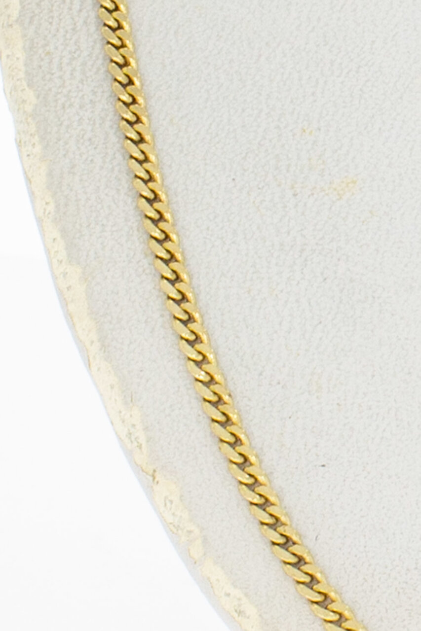 Panzer Gliederkette 14 Karat Gold - 52,6 cm