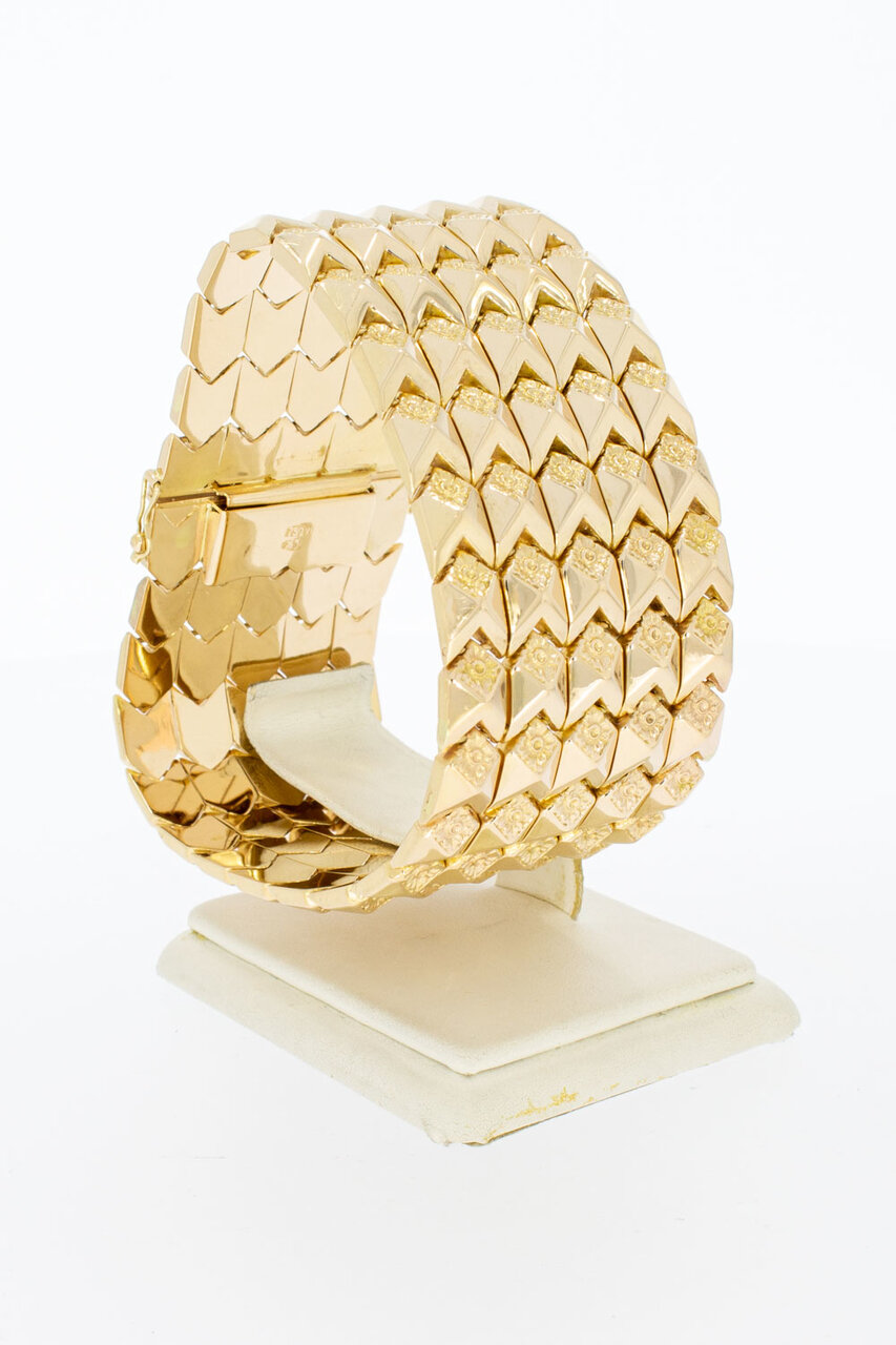 750 Rose Retro Goldarmband - 22,2 cm