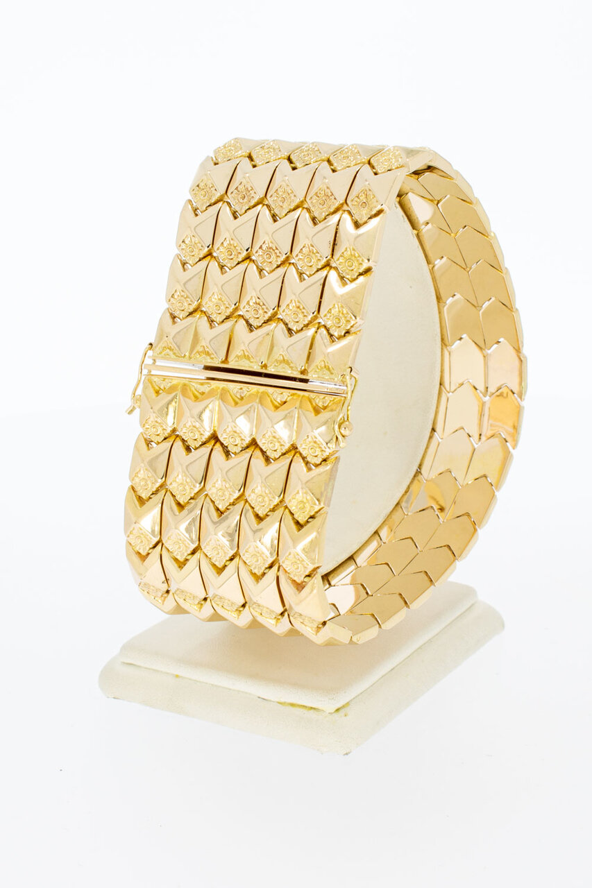 750 Rose Retro Goldarmband - 22,2 cm