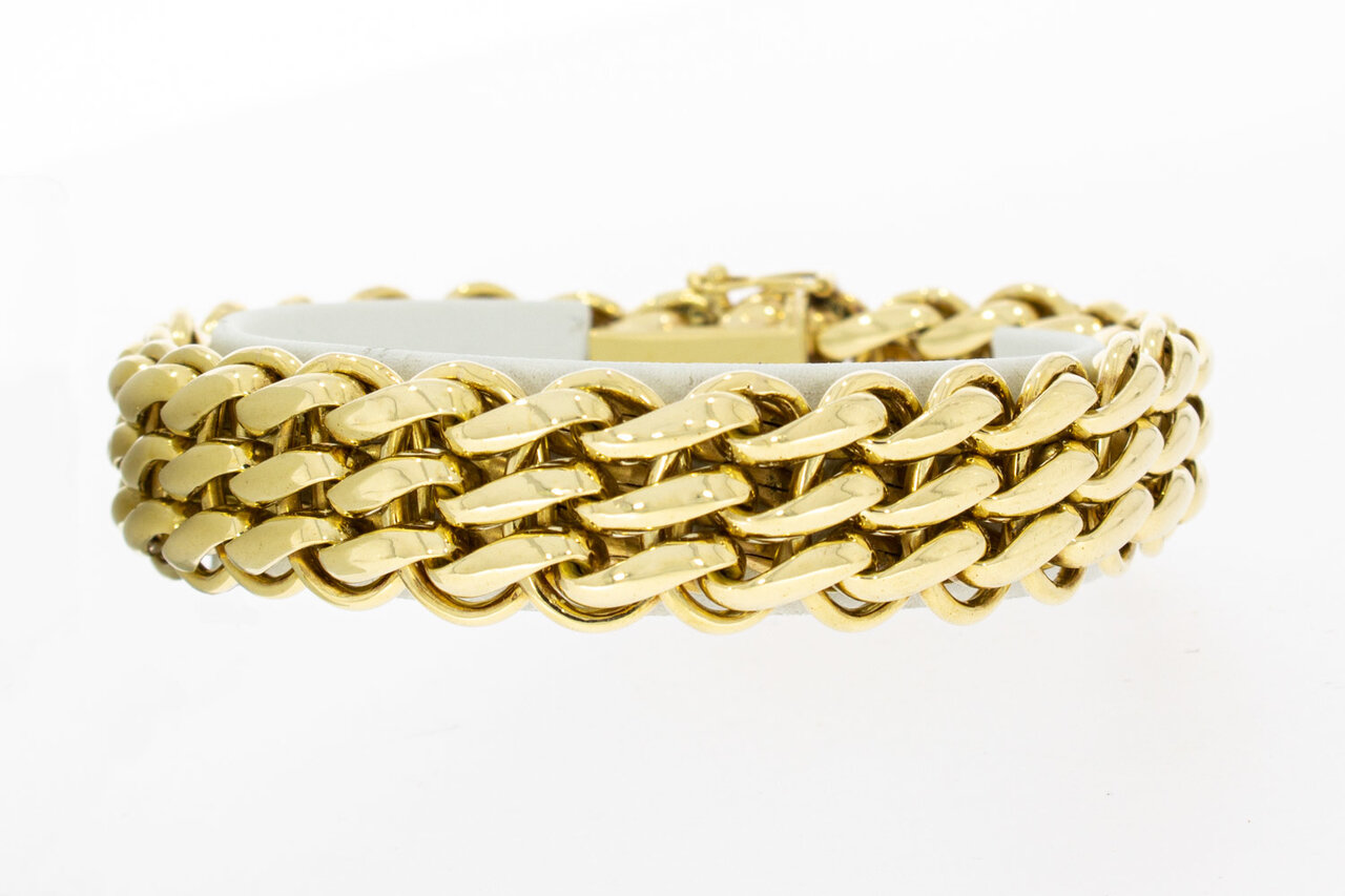 14 Karat geflochtenes Armband - 20,7 cm