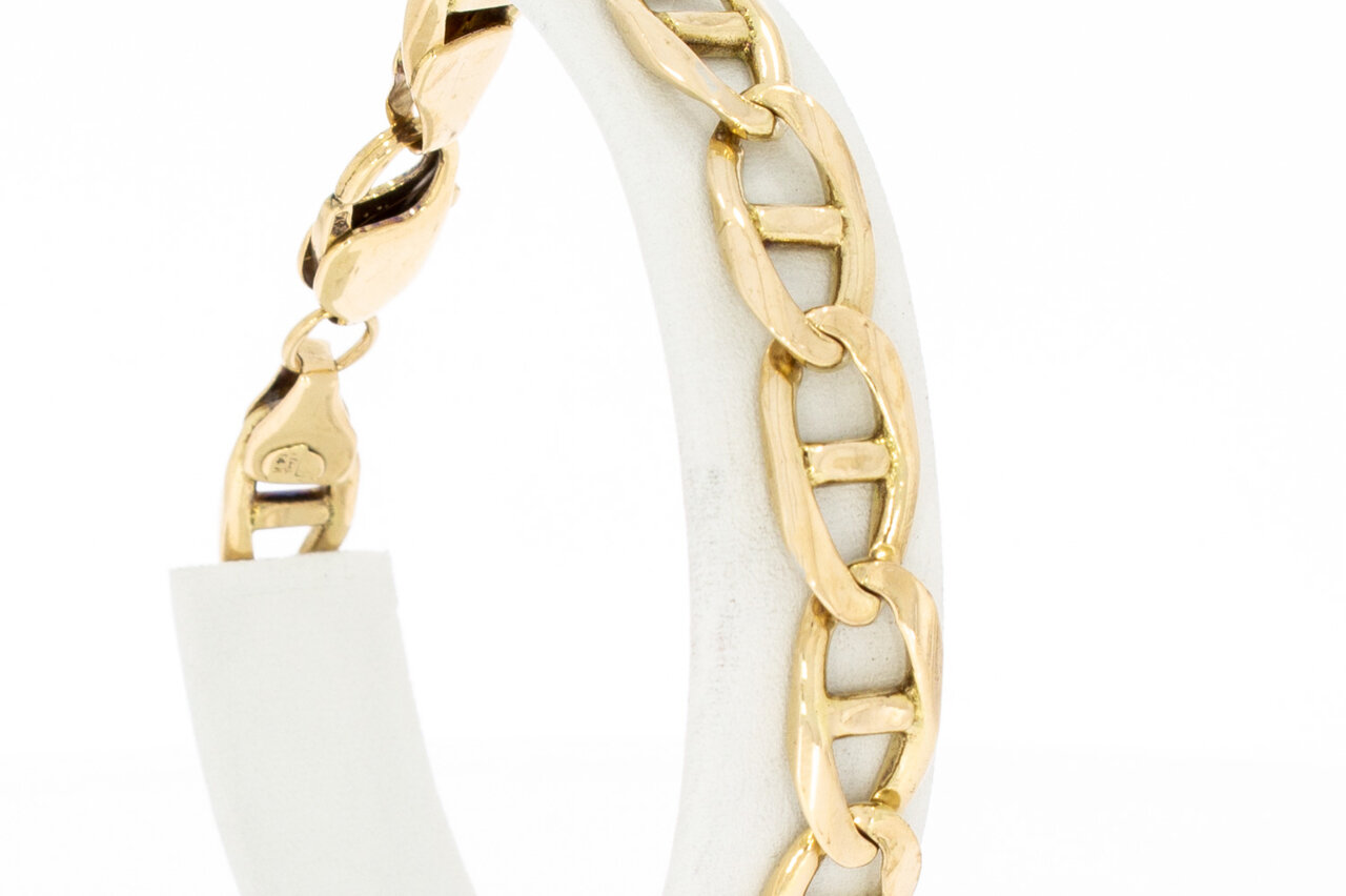 14 Karat Gold Falkenauge Armband - 21,5 cm