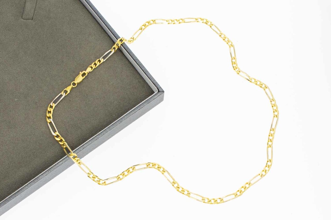Figaro Kette 18 Karat Gold - 49,9 cm