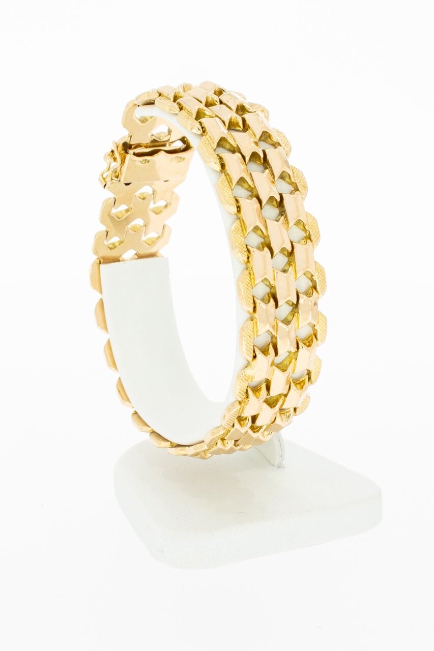 Breites Armband aus 18 Karat Gold – 20,1 cm
