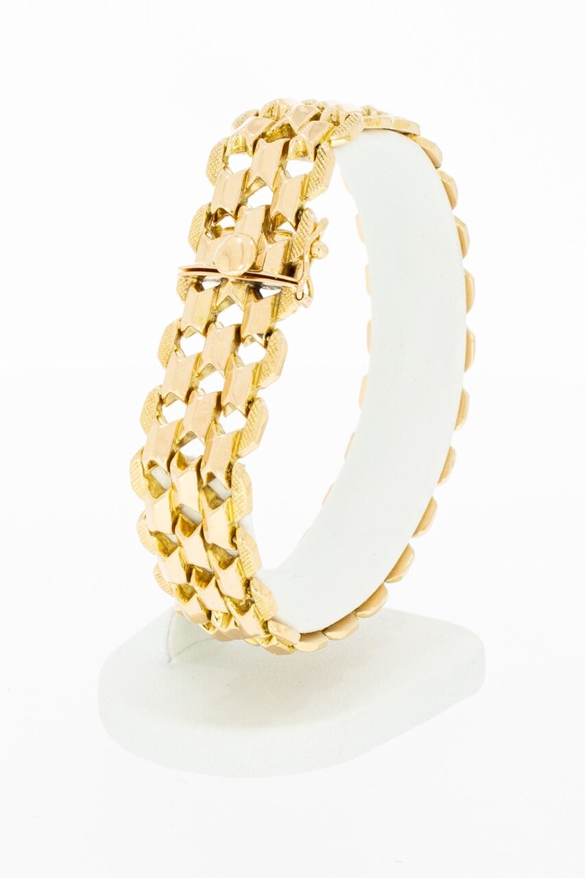 Breites Armband aus 18 Karat Gold – 20,1 cm
