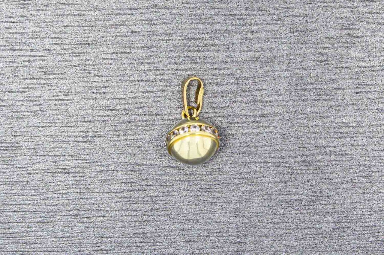 14 Karat Gold Anhänger mit Zirkonia