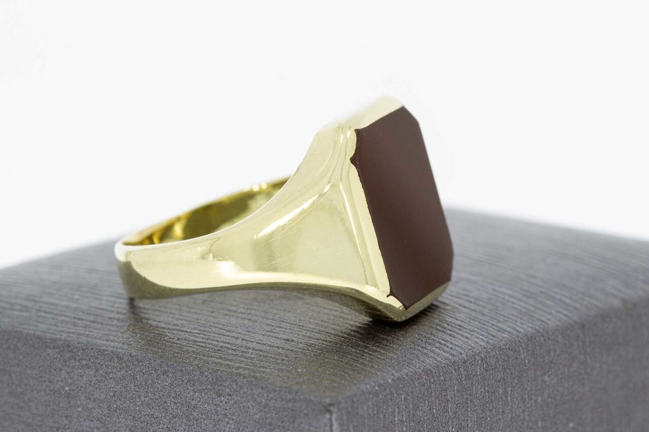 Karneol Siegelring 14 Karat - 19,1 mm