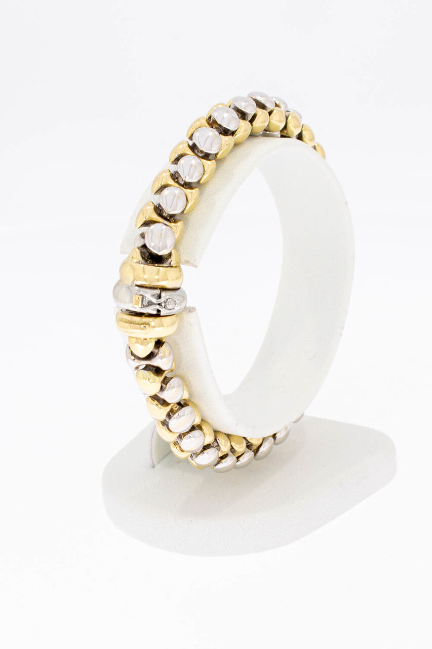 14 Karat Gold Popcorn Armband - 18,5 cm