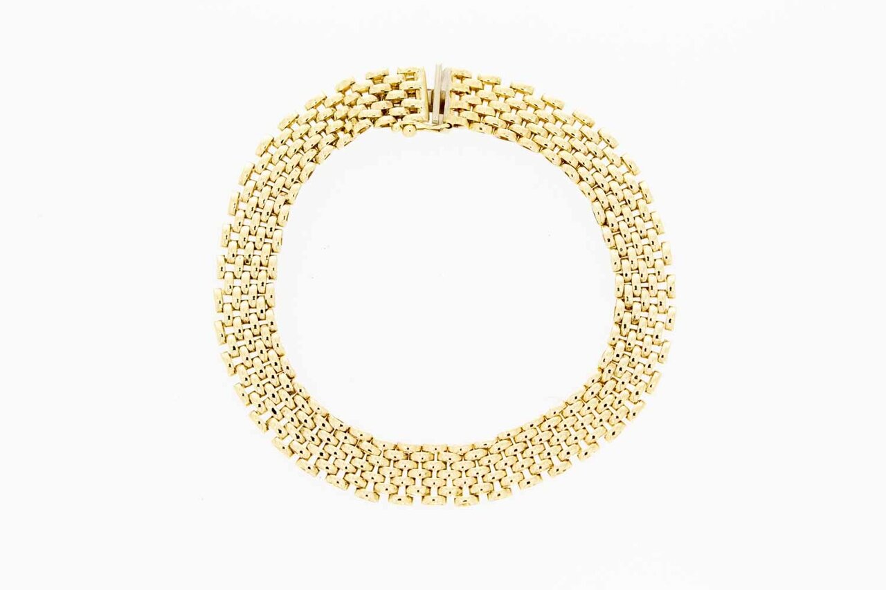 Goldbarren Armband 14 Karat - 19,1 cm